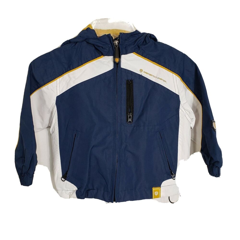 Protection System Boys Size 2T Jacket Zip Up Hoodie Water Wind Resistant